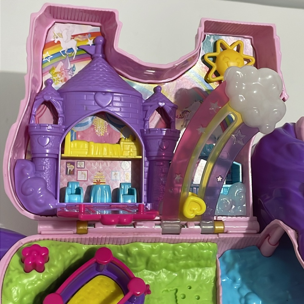 Polly Pocket Unicorn Travel Party Playset AS IS Toy Kids - Picture 7 of 8